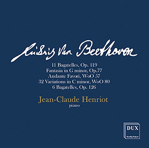 Ludwig Van Beethoven interprété par Jean-Claude Henriot au piano